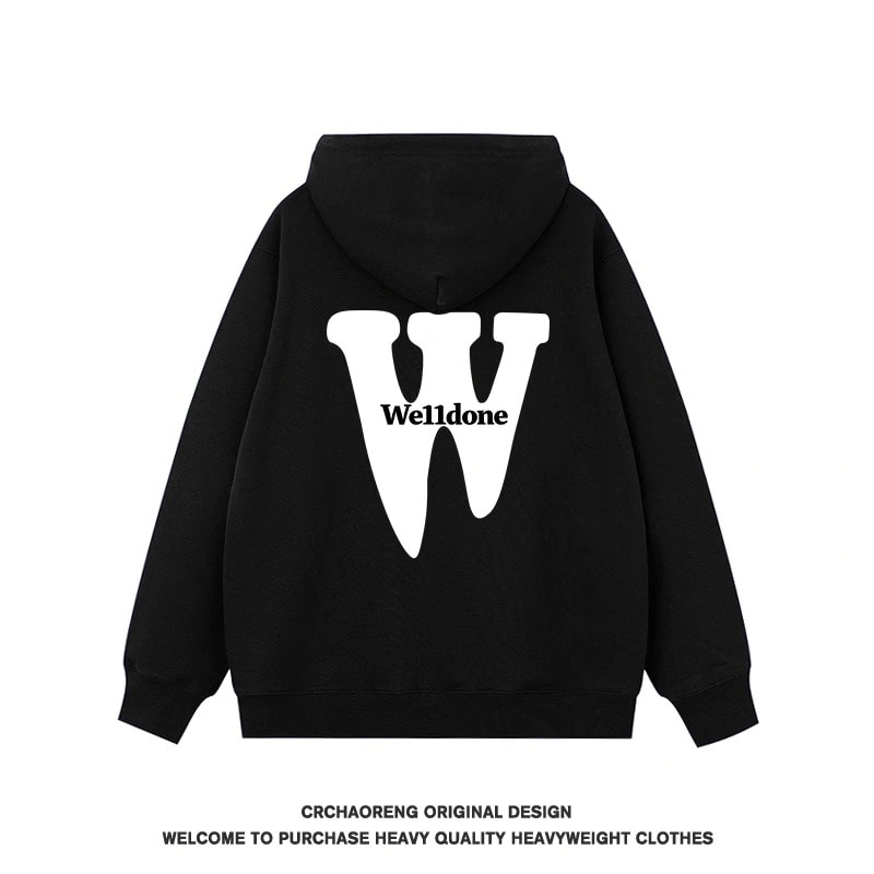 We11done Konne Trendy Casual Hoodie Men Loose Fit Long Sleeve Jacket