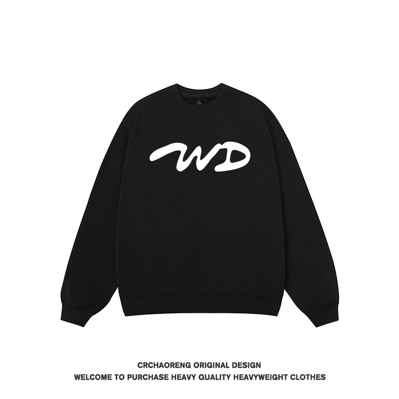 We11done Konne Trendy Crew Neck Sweatshirt Men 2024 New Loose Top