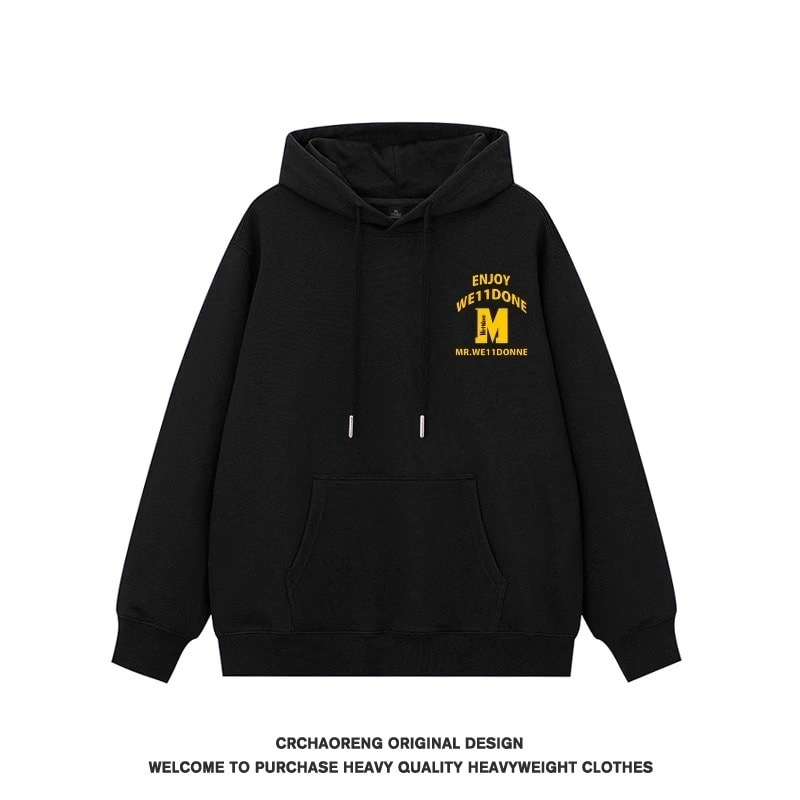 We11done Konneweight Crew Neck Sweatshirt Men Loose Casual Versatile Pullover Long Sleeve Top