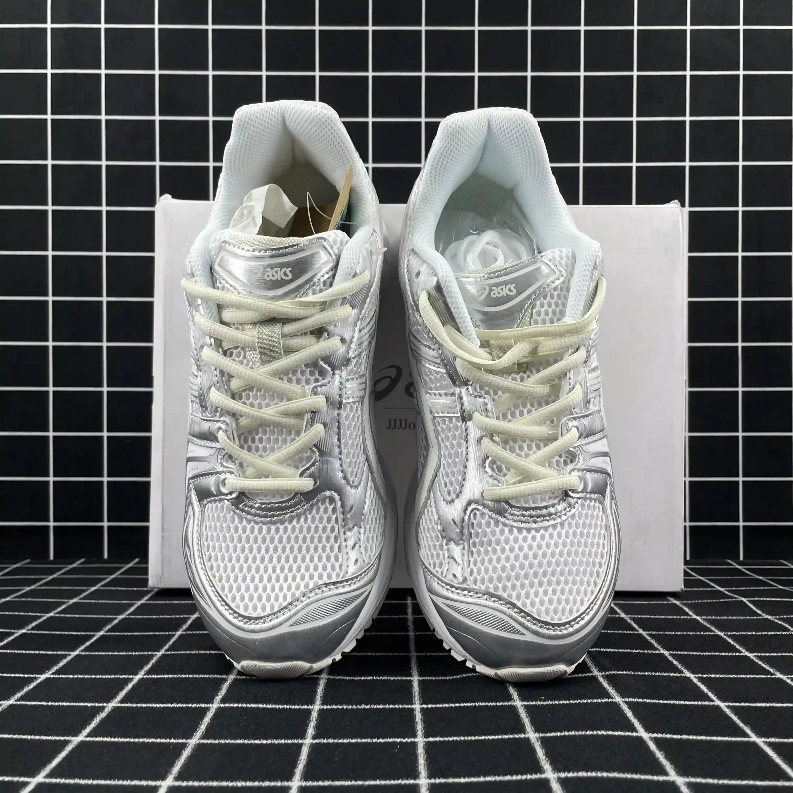 As*ic*s gel-kayano 14 jjjjound silver white