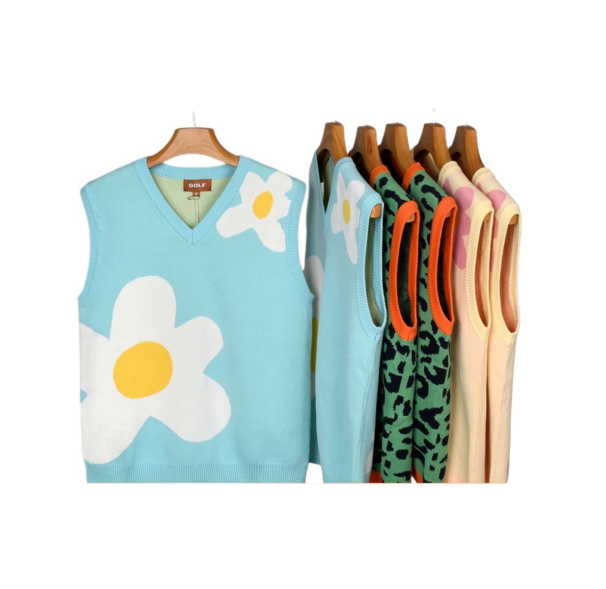 Golf Wang Small Flower Leopard Vest