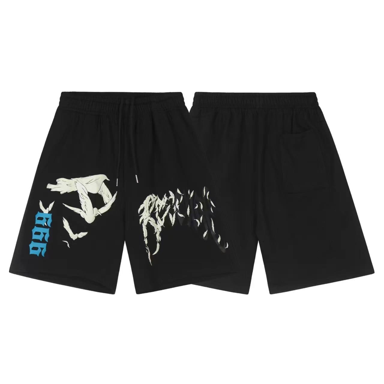 Revenge Xxx Ten Embroidered Shorts