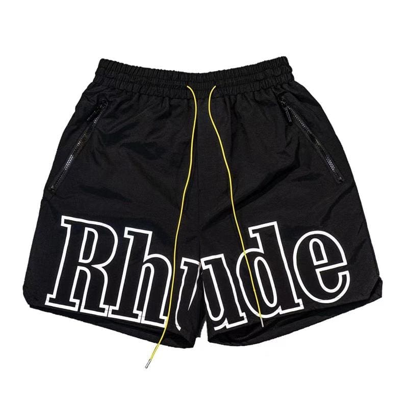 Rhude High Street Letter Print Shorts