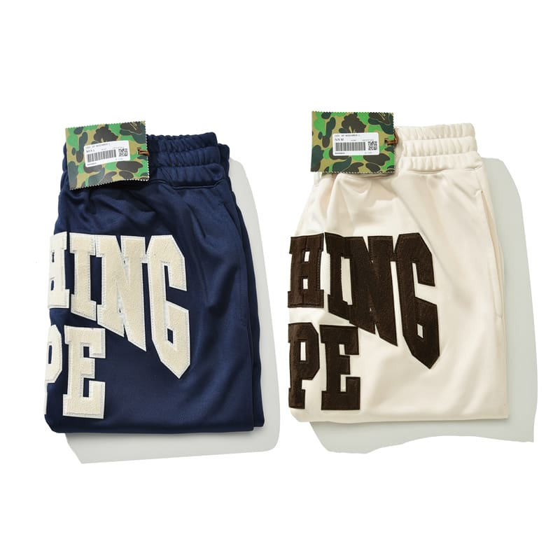 Bape Letter Embroidery Shorts