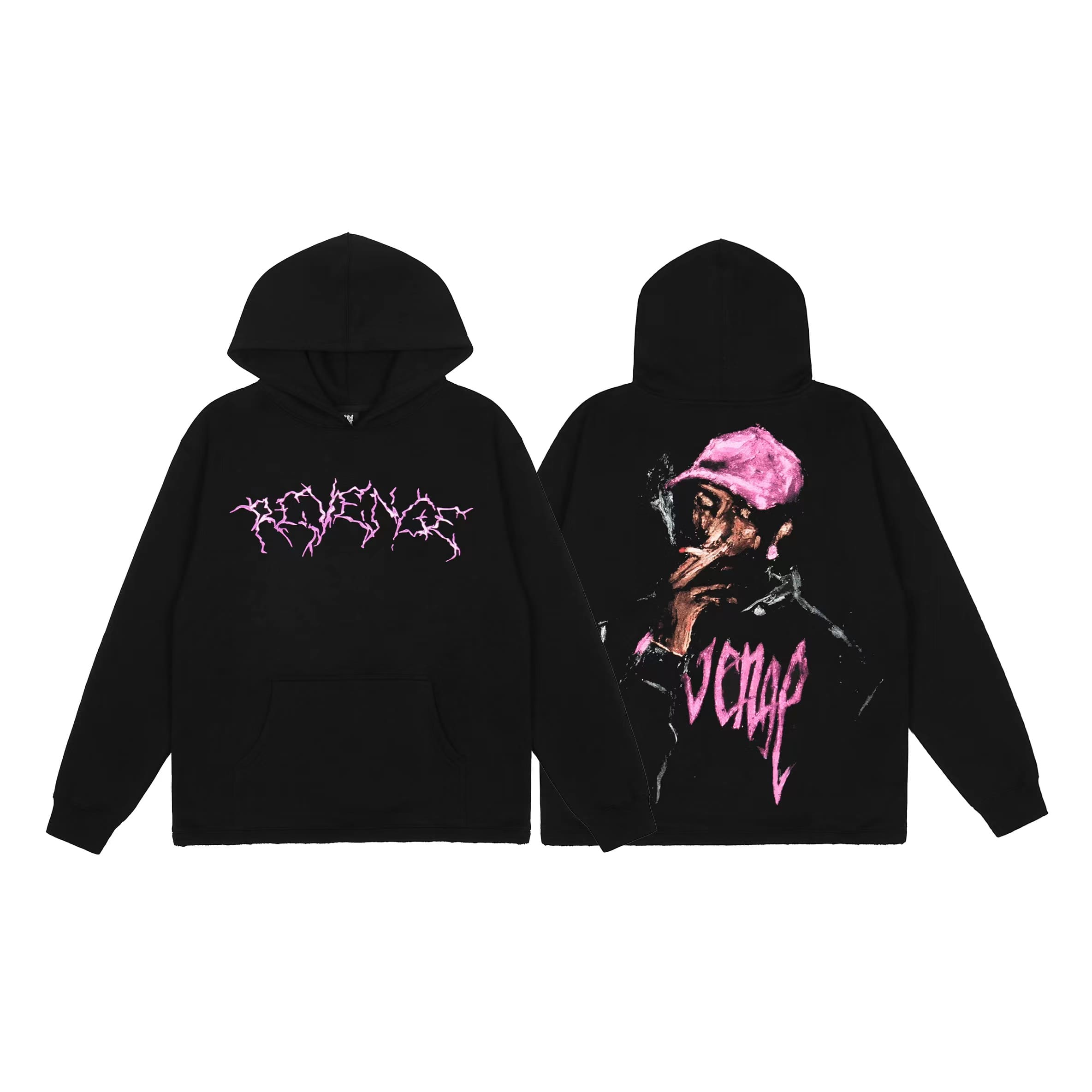 Revenge Keel Smoke Skull Hoodie