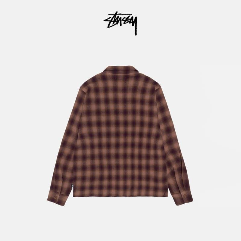 Zip Shirt Twisted Yarn Plaid