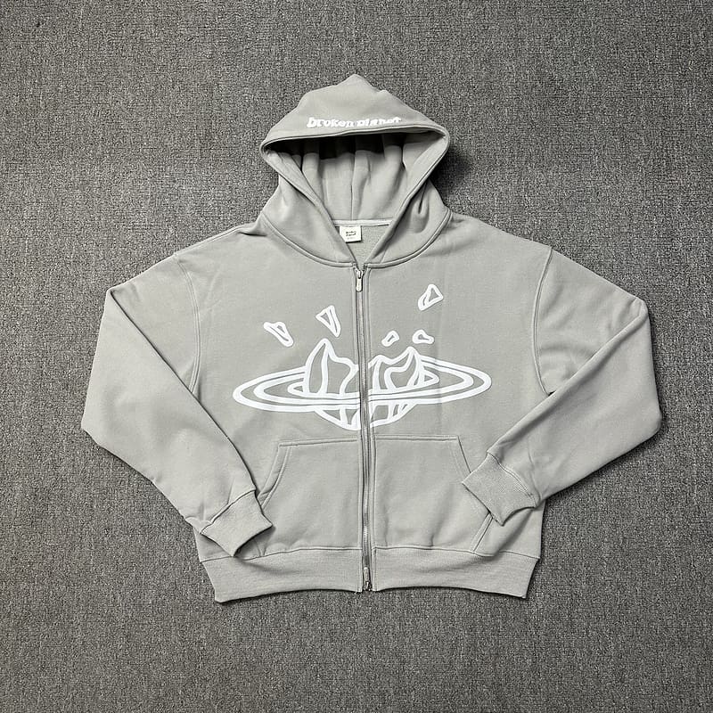Broken Planet Puff Print Hoodie 2