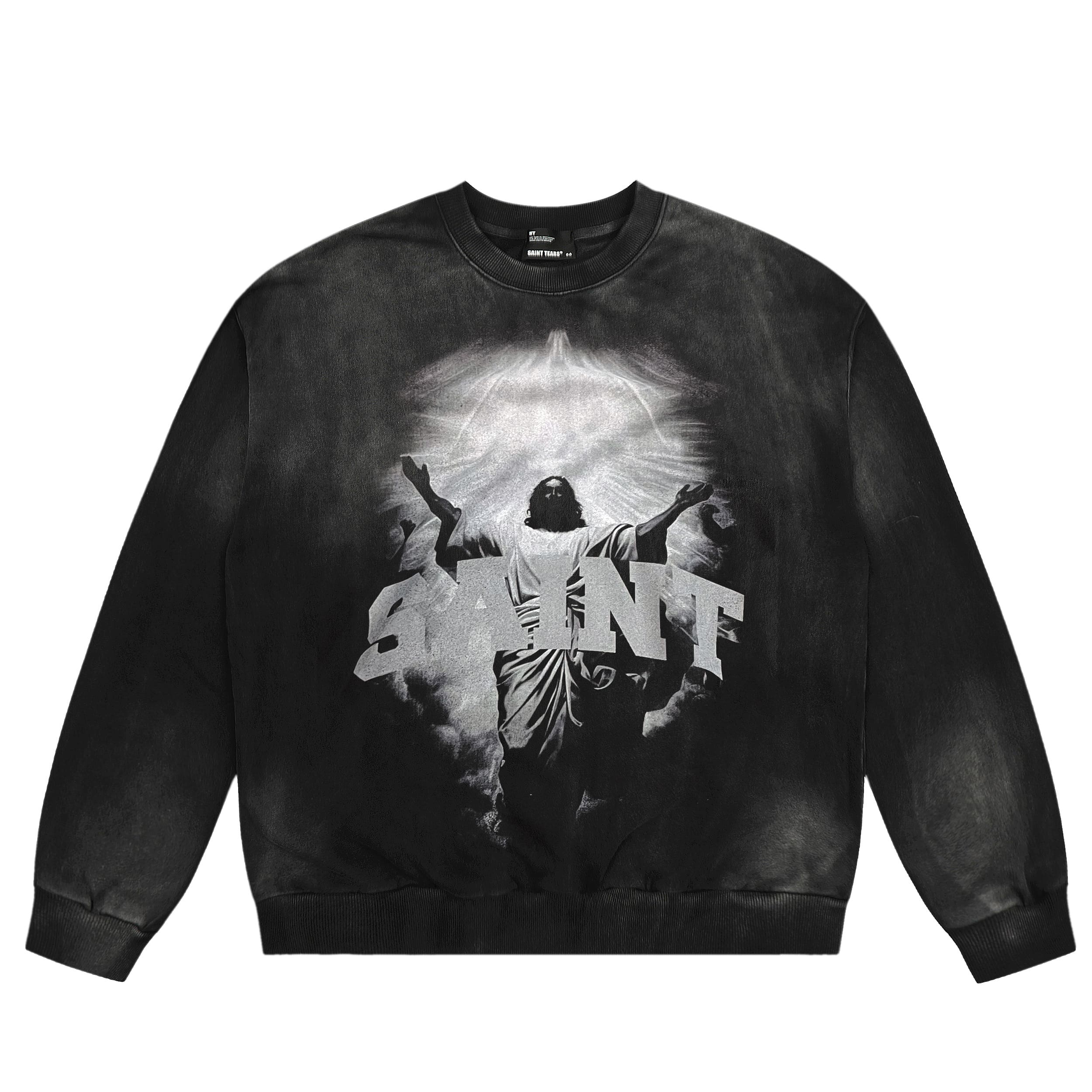 Saint Michael Denim Tears Old Cross Hoodie