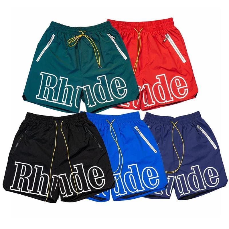 Rhude High Street Letter Print Shorts
