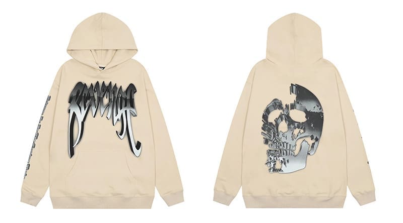 Revenge Keel Smoke Skull Hoodie