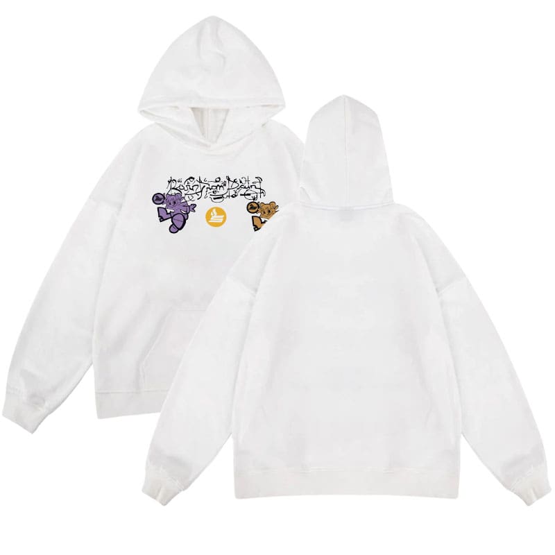 Sicko-1993 Arab Messy Text Hoodie