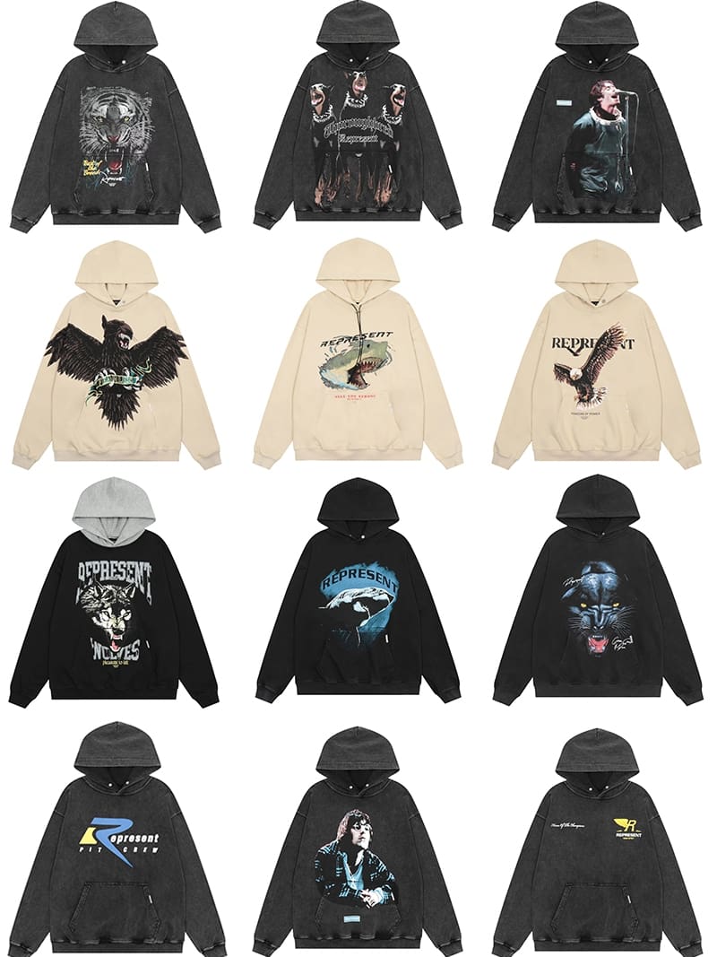 Represent Vintage Washed Doberman Pinscher Hoodie 2