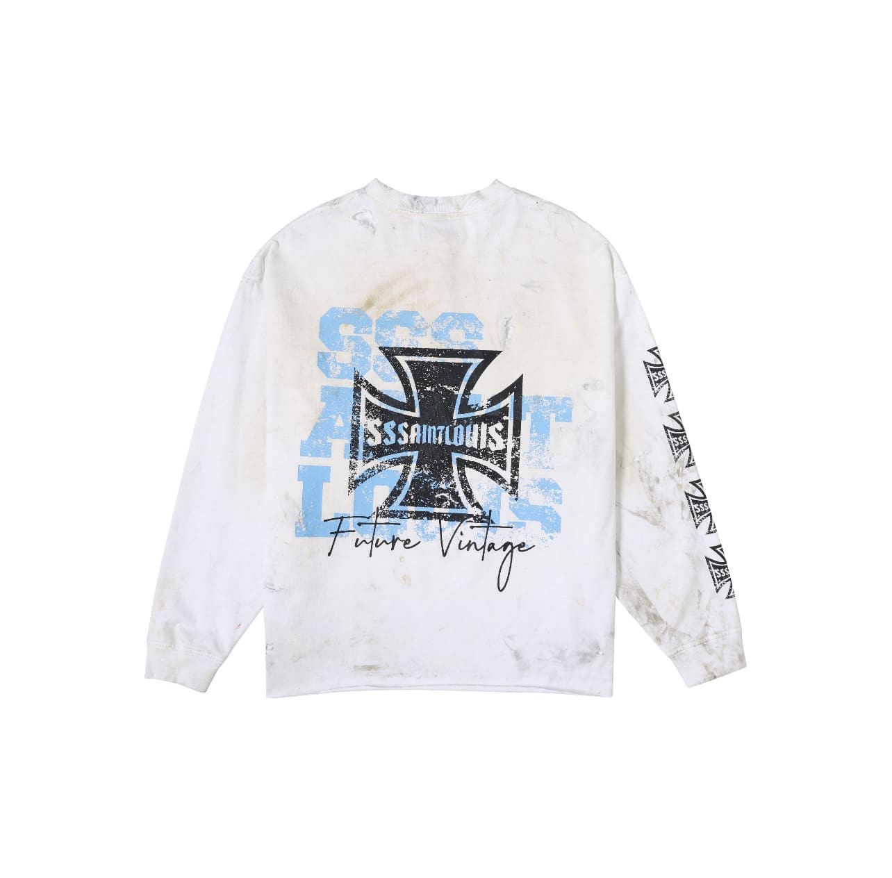 sssaint L**is street graffiti long sleeve tee