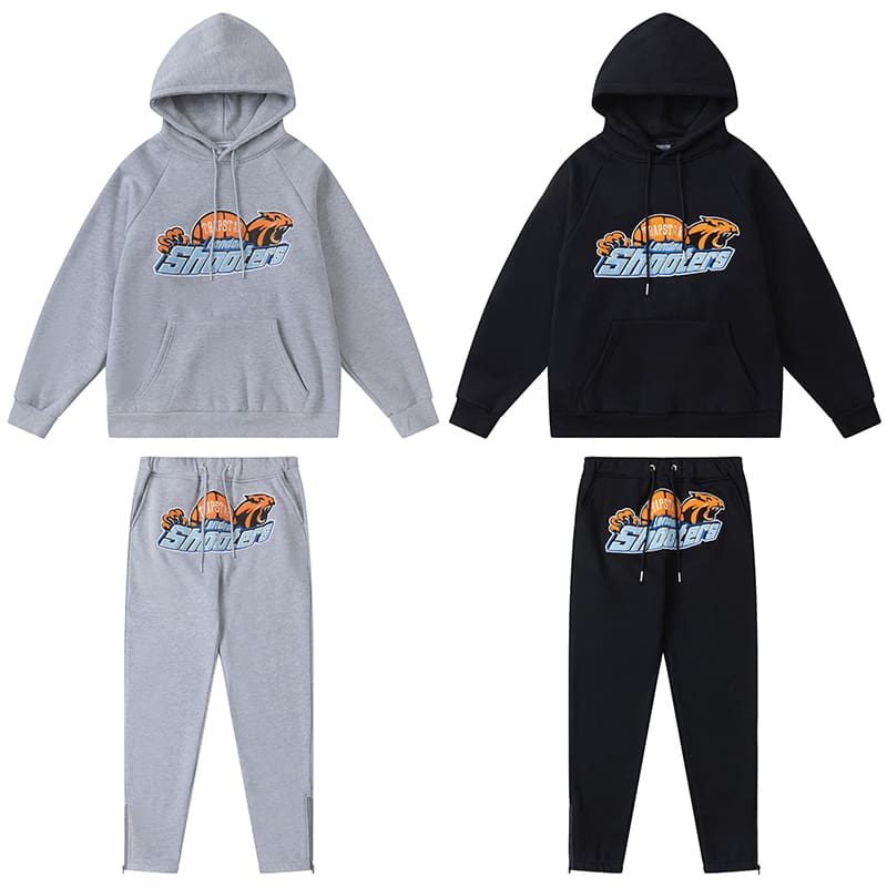 Trapstar Blue Yellow Tiger Head Towel Embroidery Sweatsuit
