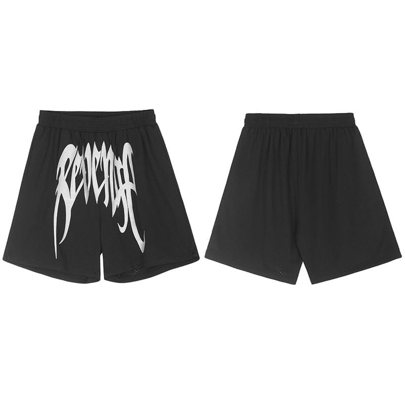 Revenge Xxx Ten Embroidered Shorts