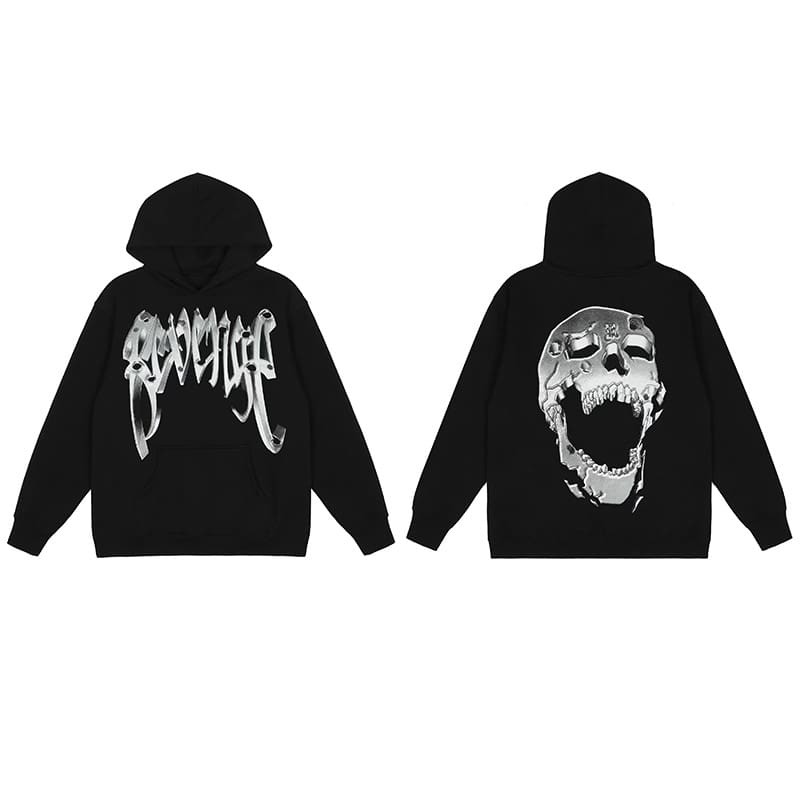 Revenge Keel Smoke Skull Hoodie