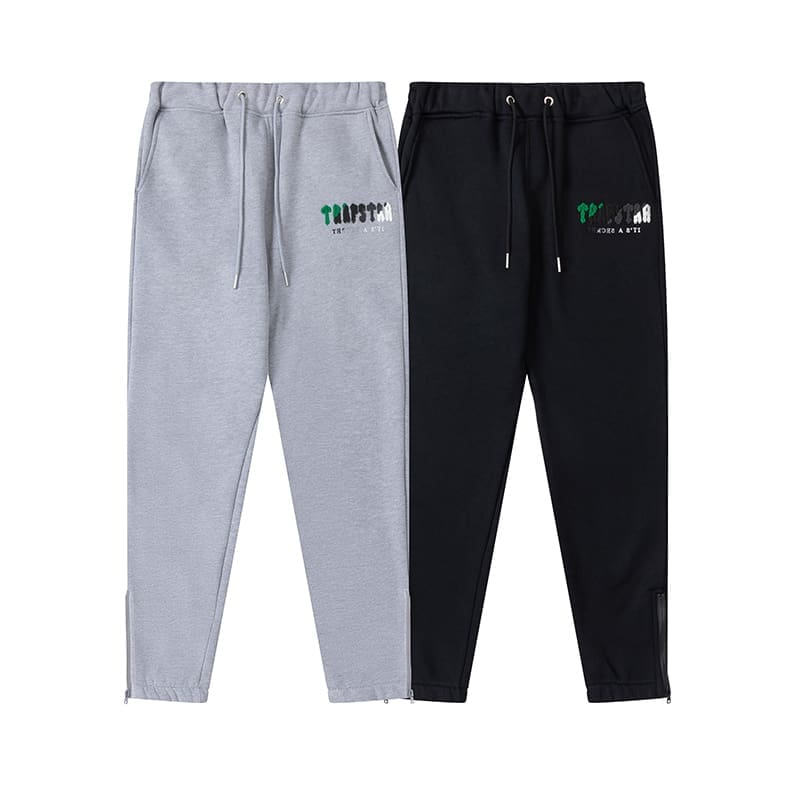 Trapstar Green Black Towel Embroidery Sweatsuit
