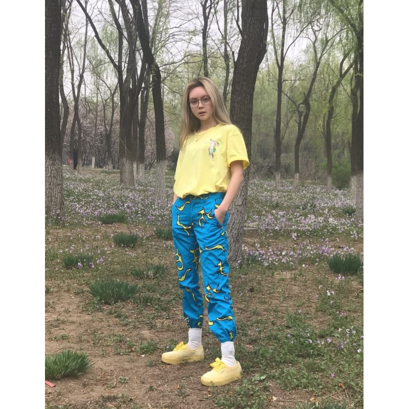 Golf Wang Blue Flame Straight-Leg Pants