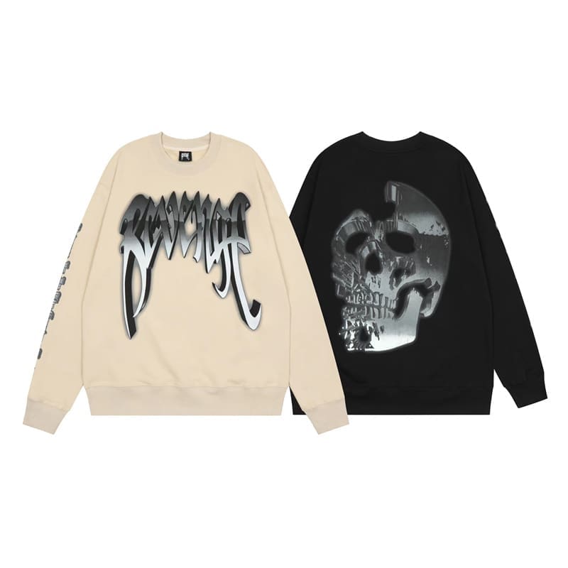 Revenge Metal Skull Sweater