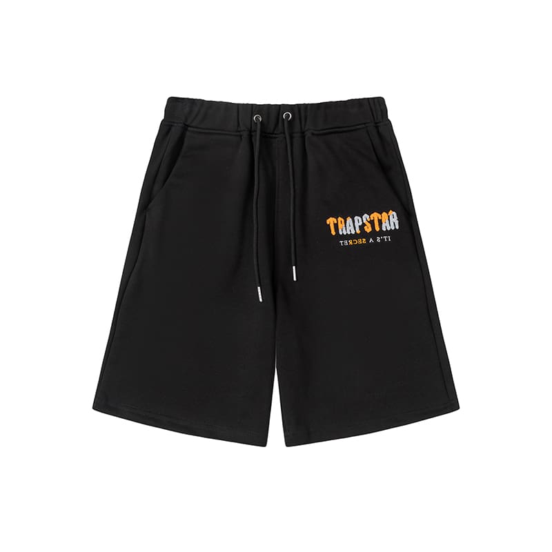 Trapstar Orange Gray Towel Embroidery Shorts Set