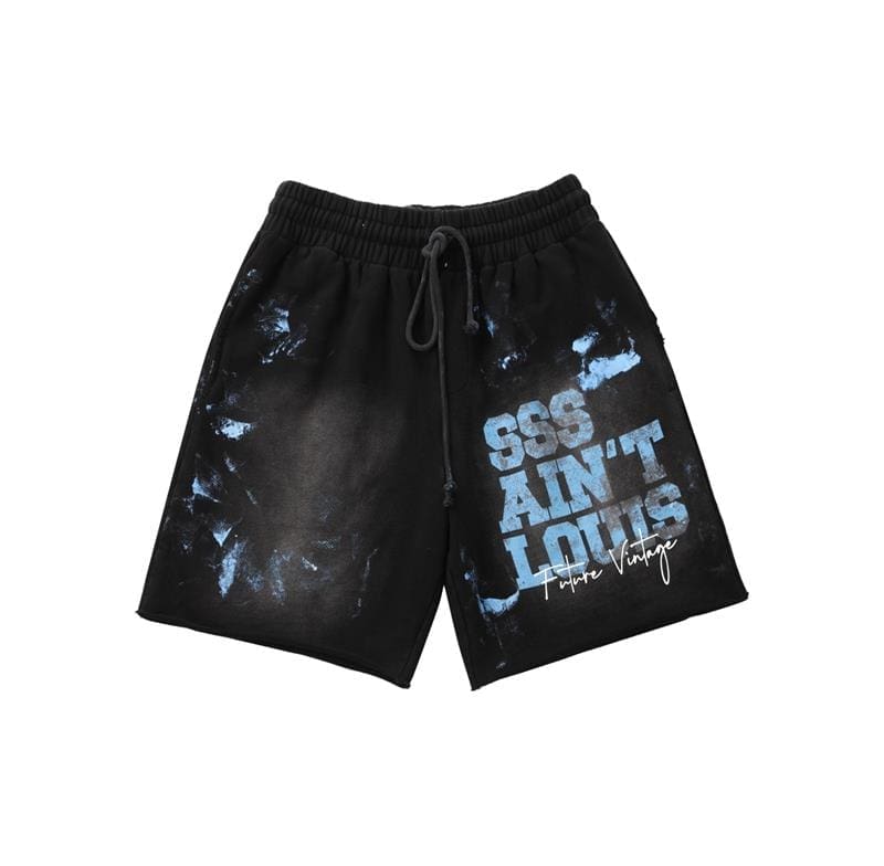 sssaint L**is 2024ss hand-made paint-splashing shorts