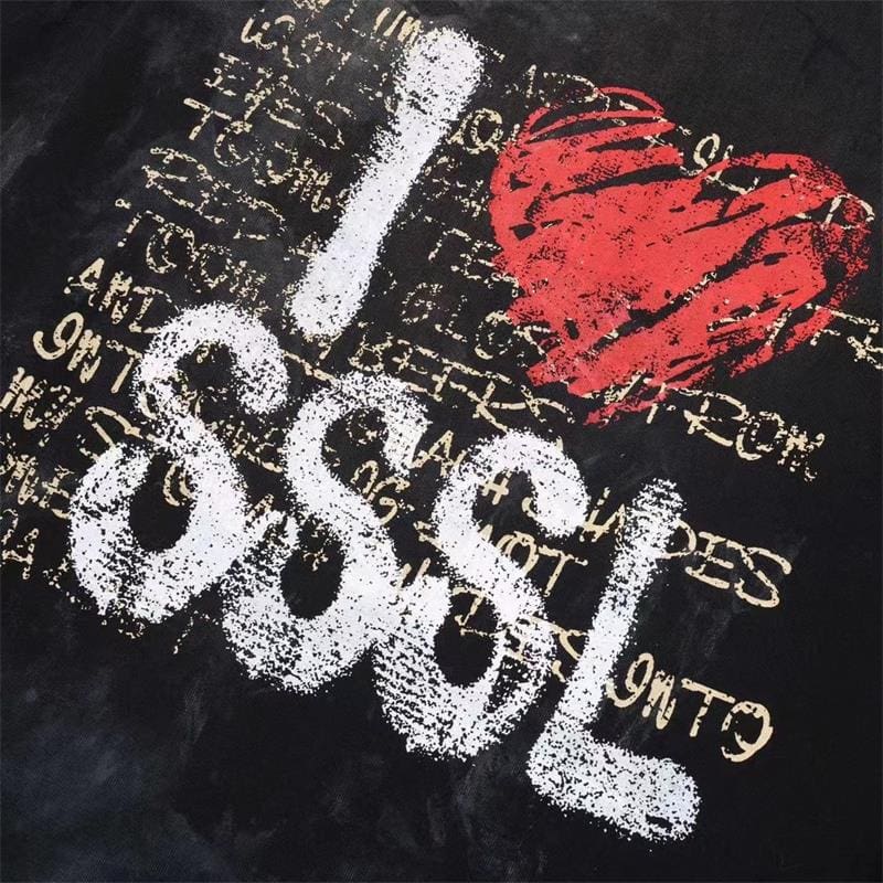 sssaint L**is portrait love long sleeve tee