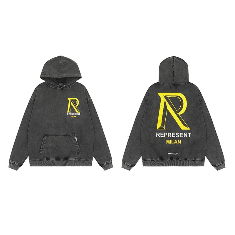 Represent Vintage Washed Doberman Pinscher Hoodie 2