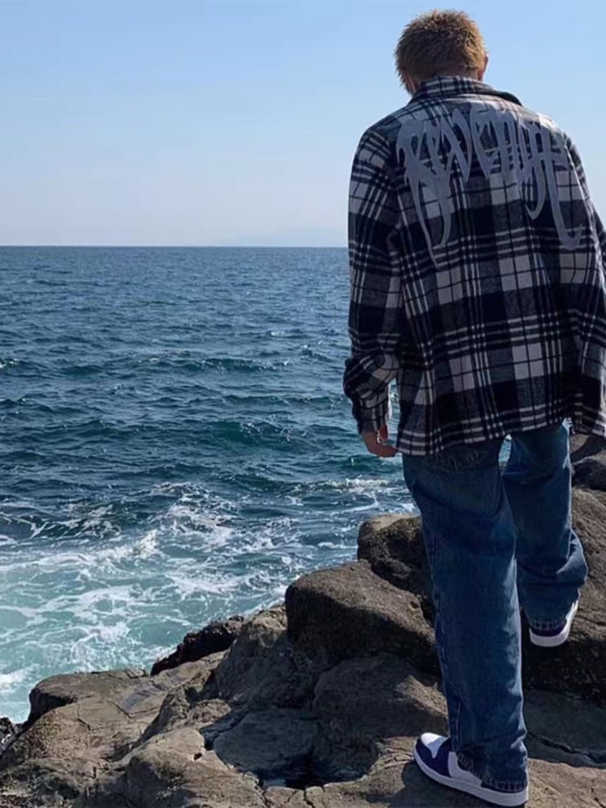 Revenge Plaid Pattern Sweater