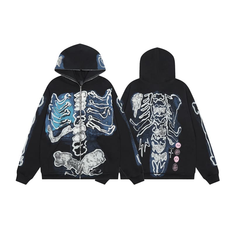 Revenge Embroidery Letter Logo Hoodie