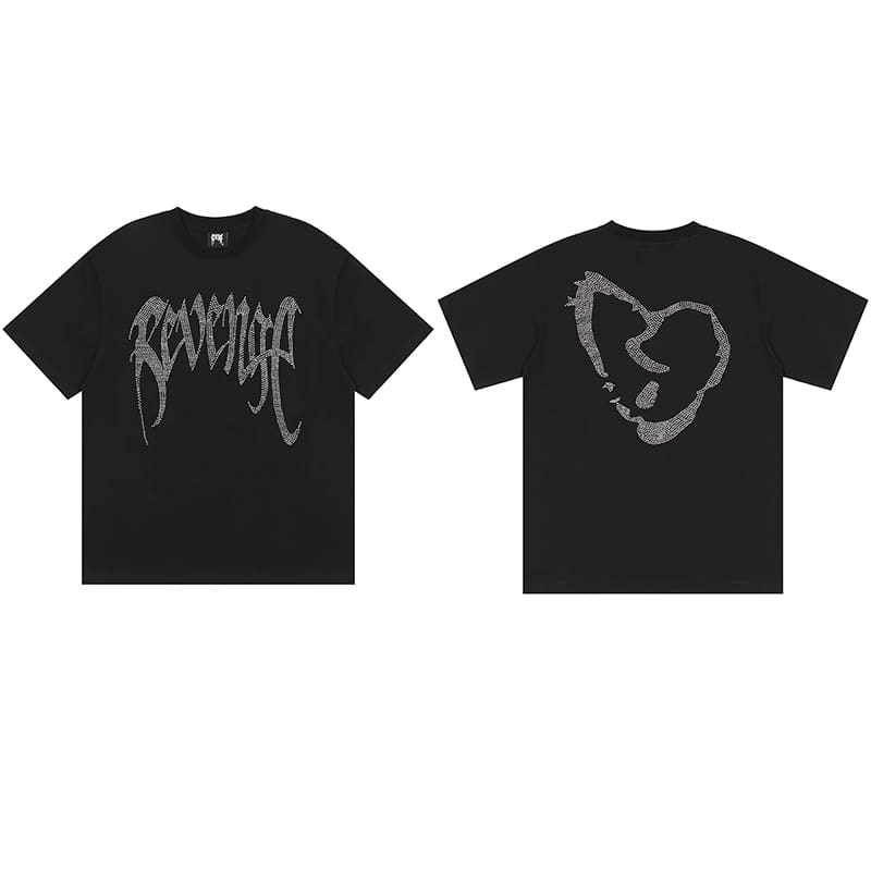 Revenge Rhinestone Palm Tee