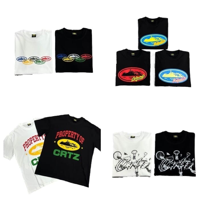 Corteiz Artillery Fun Pattern Letter Print T-Shirt Hip Hop Style