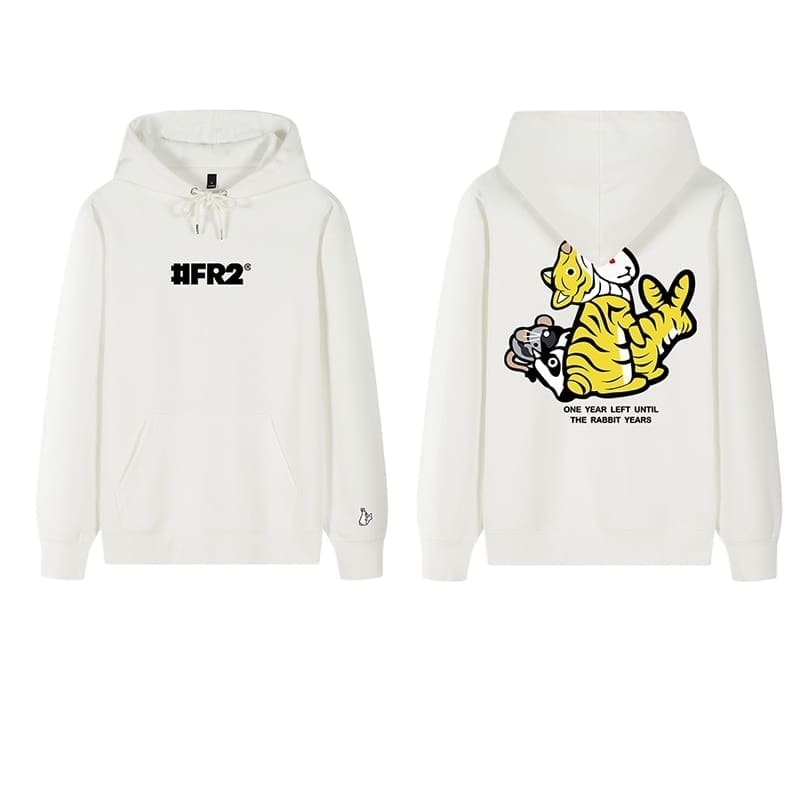 Fr2 Autumn Winter Printed Hooded Sweater