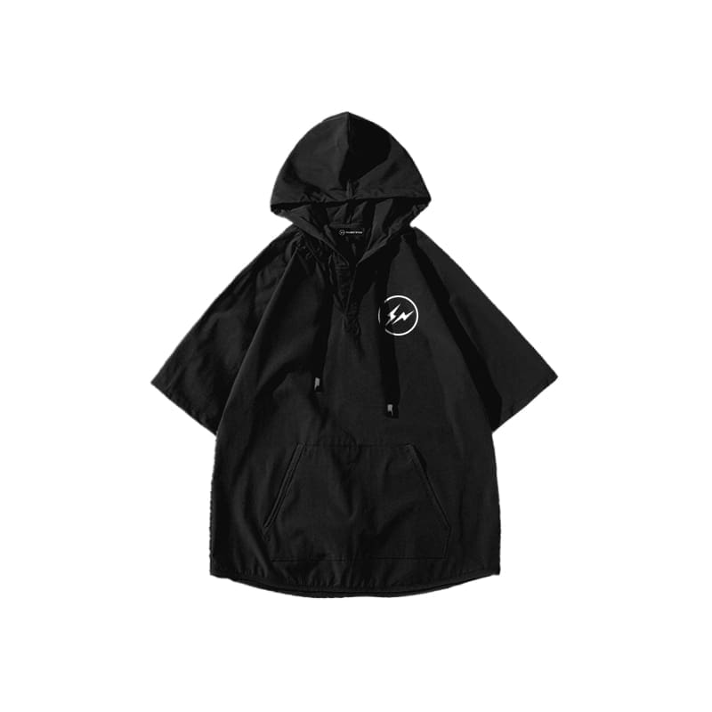 Fragment Design Hooded Half-Sleeved Sweater