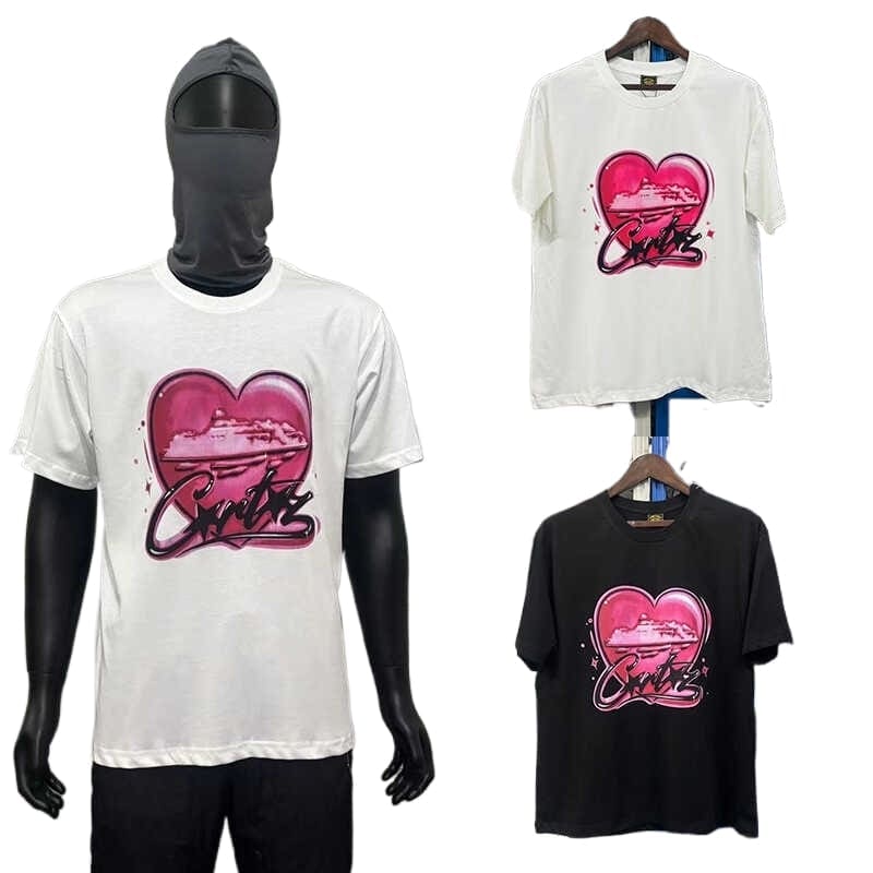 Corteiz Valentine’s Day Limited Round Neck Pullover Love Letter T-Shirt