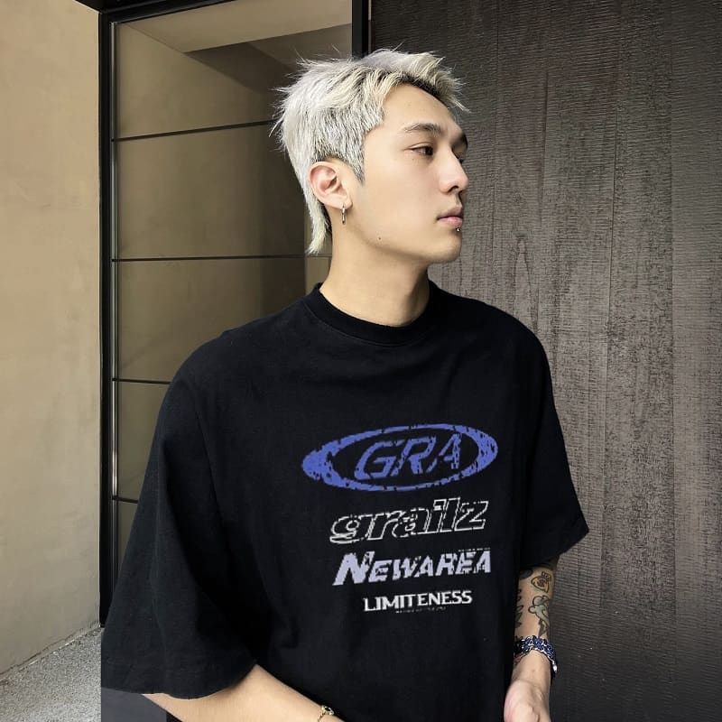 Grailz Talk Destroyed Letters Tee