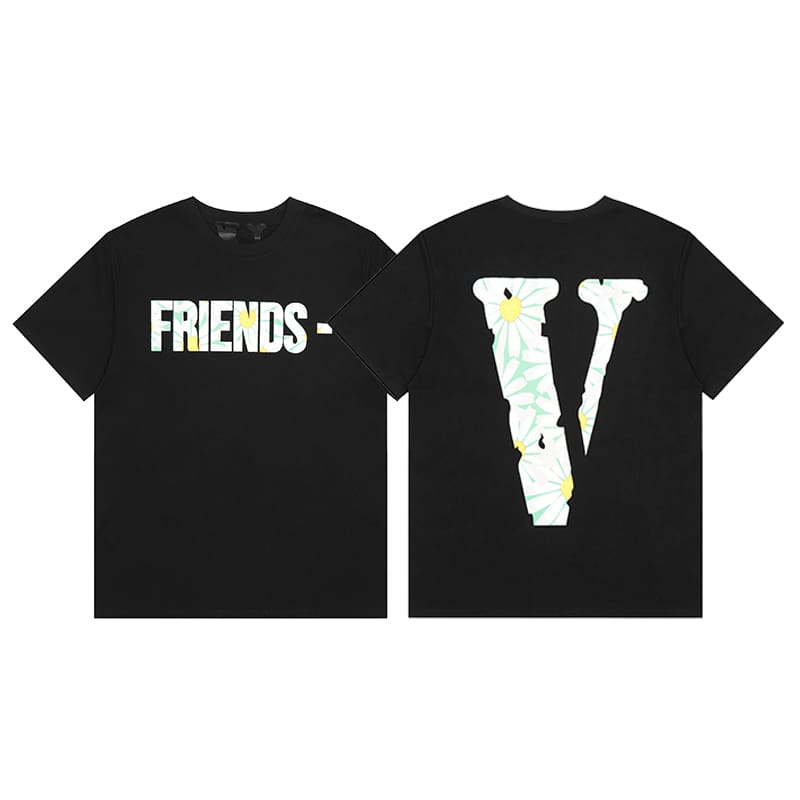 VLONE FOG 999 Juice WRLD Butterfly Print Large V Short Sleeve T-Shirt