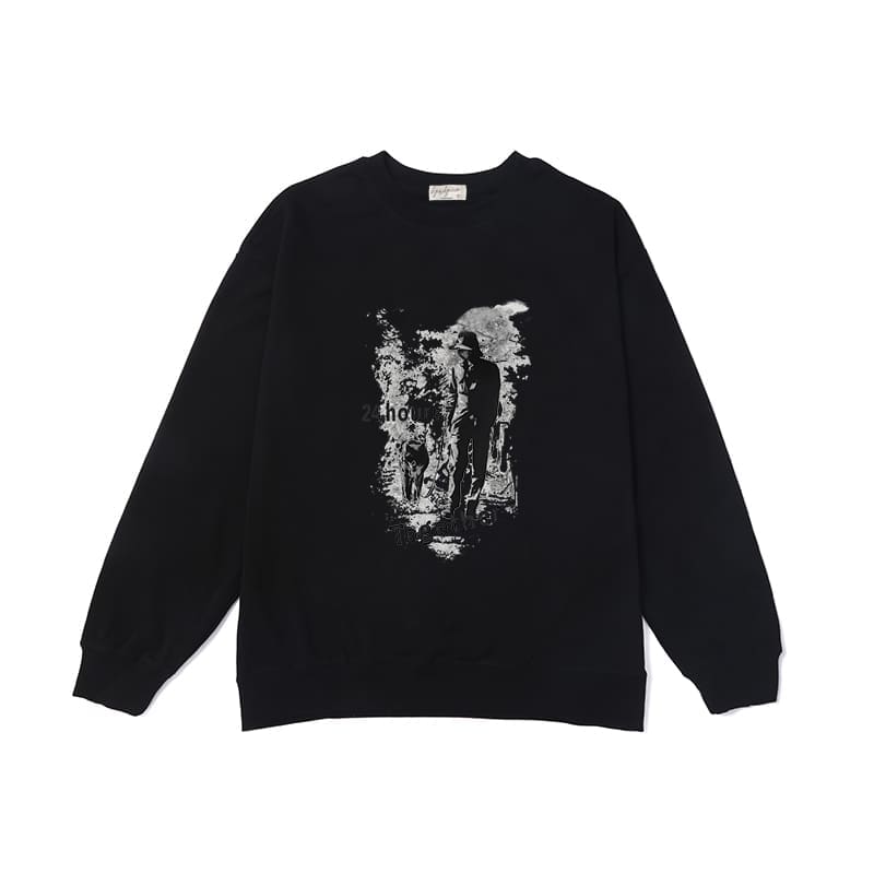 Yohji Yamamoto Abstract Character Hoodie
