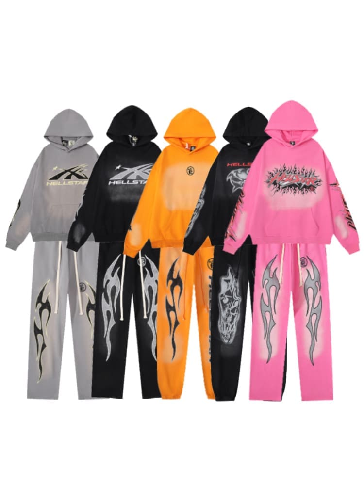 H*lst*r vintage hoodie mud-dyed washed sweater for men and women