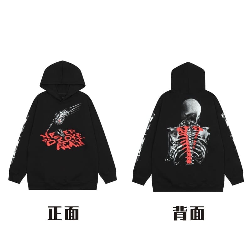 VLONE x Juice WRLD Big V Hoodie for Men and Women High Street Fashion