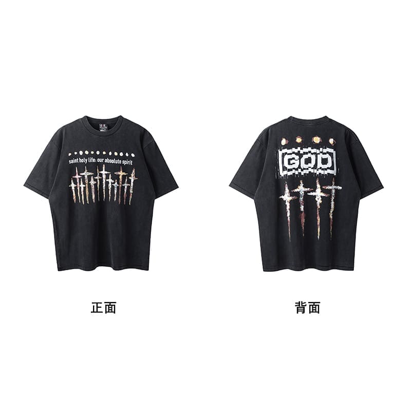 Saint Michael Vintage Short-Sleeved T-Shirt European Hip Hop Niche Style