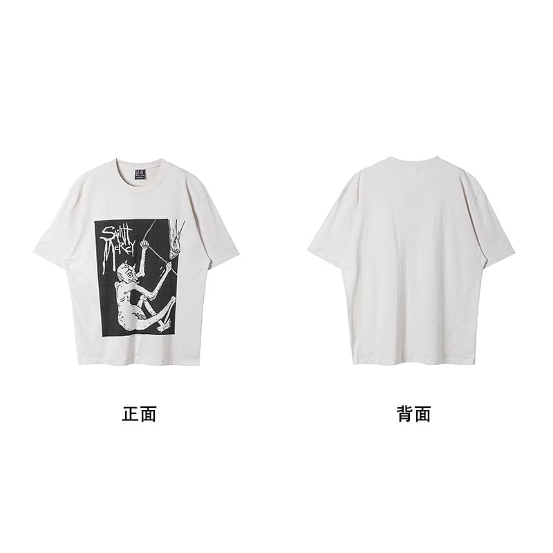 Saint Michael American Vintage Short-Sleeved T-Shirt Hip Hop Niche Style