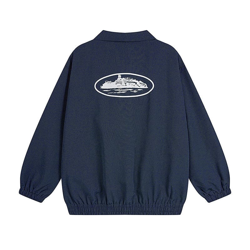 Corteiz Devil Island Printed Stand Collar Jacket