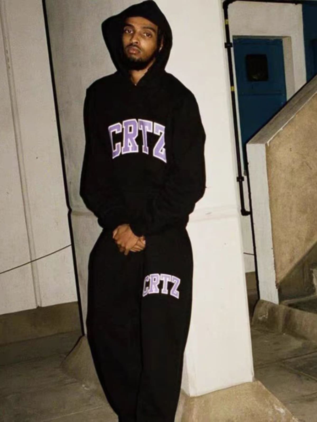 Corteiz Hooded Pullover Street Shorts Sports Set