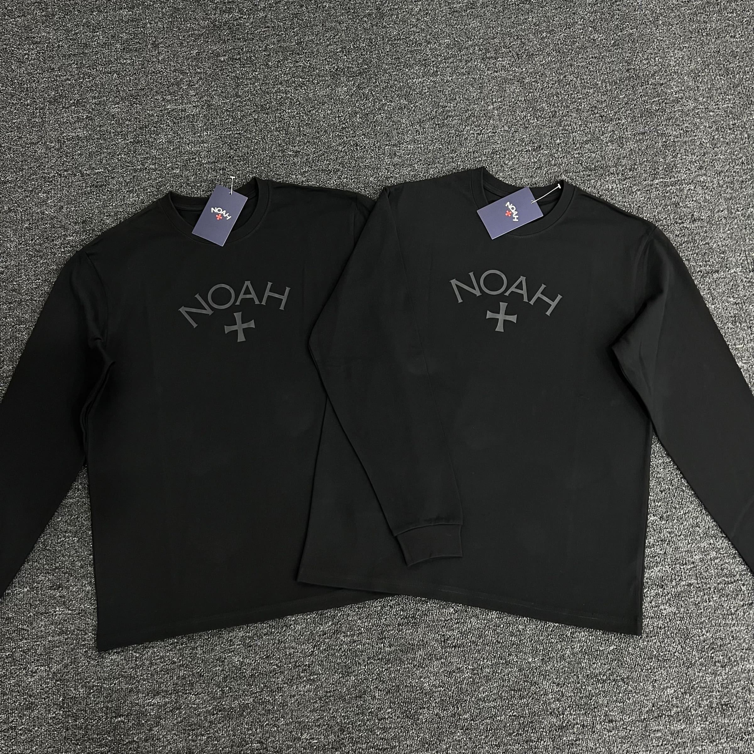 Noah Black Soul Cross Long Sleeve Tee