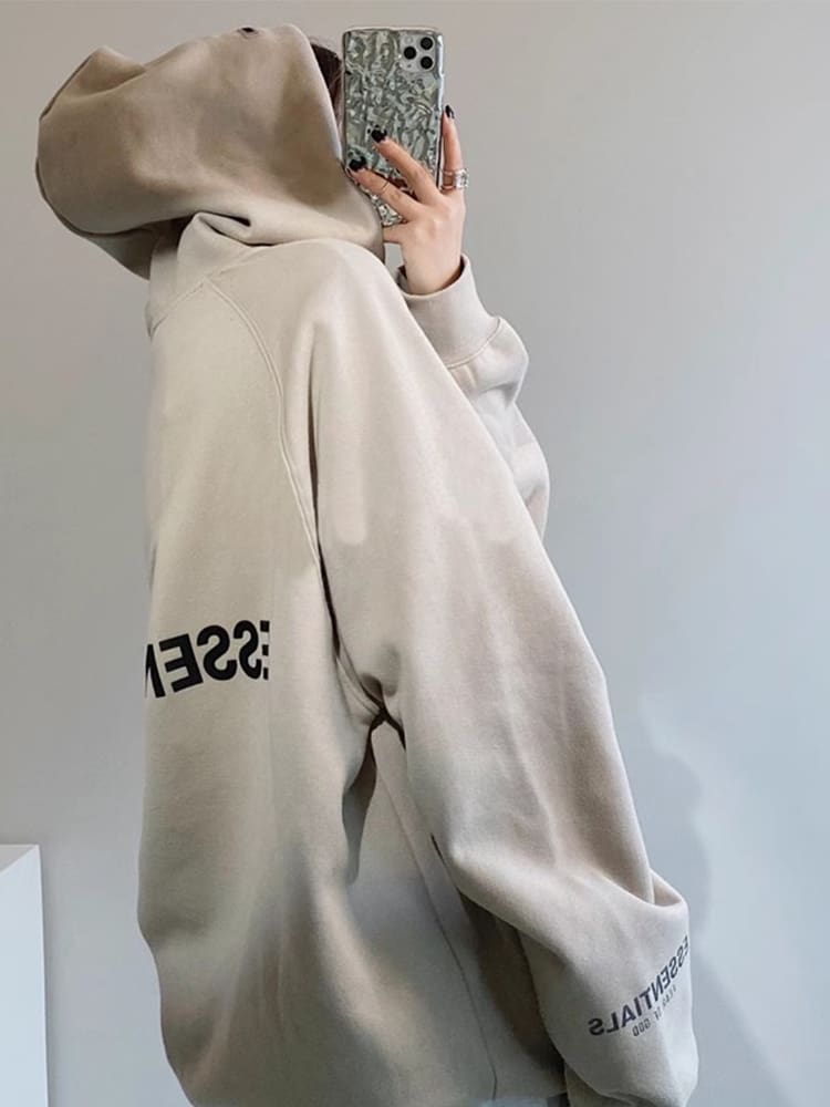 Fog Essentials Back Letter Zipper Coat