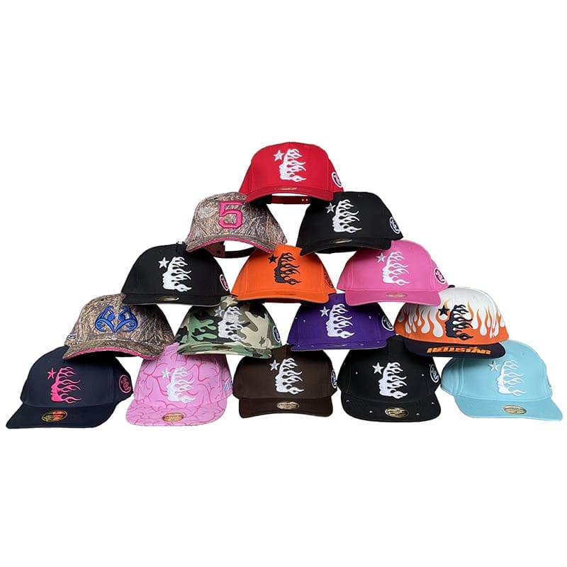 H*lst*r studios rhinestone logo fitted baseball hat for men and women