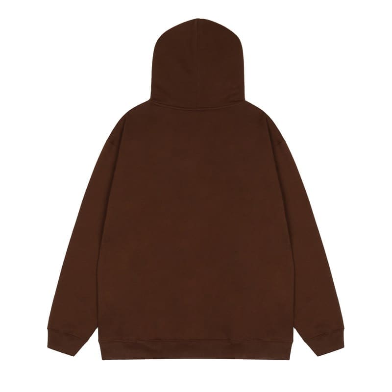 Revenge Fleece-Lined Letter Print Hoodie