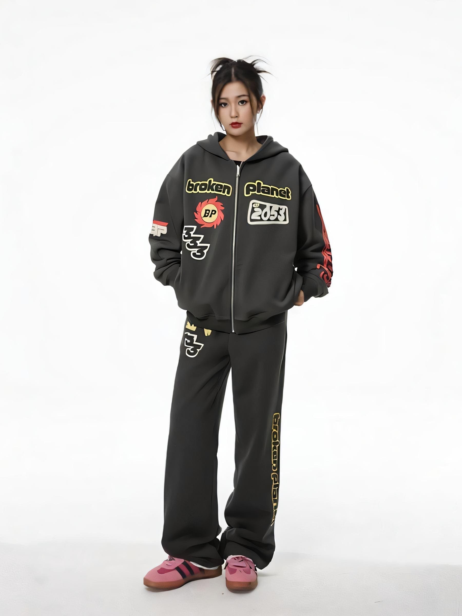 Broken Planet Cardigan Zipper Hoodie for Men and Women