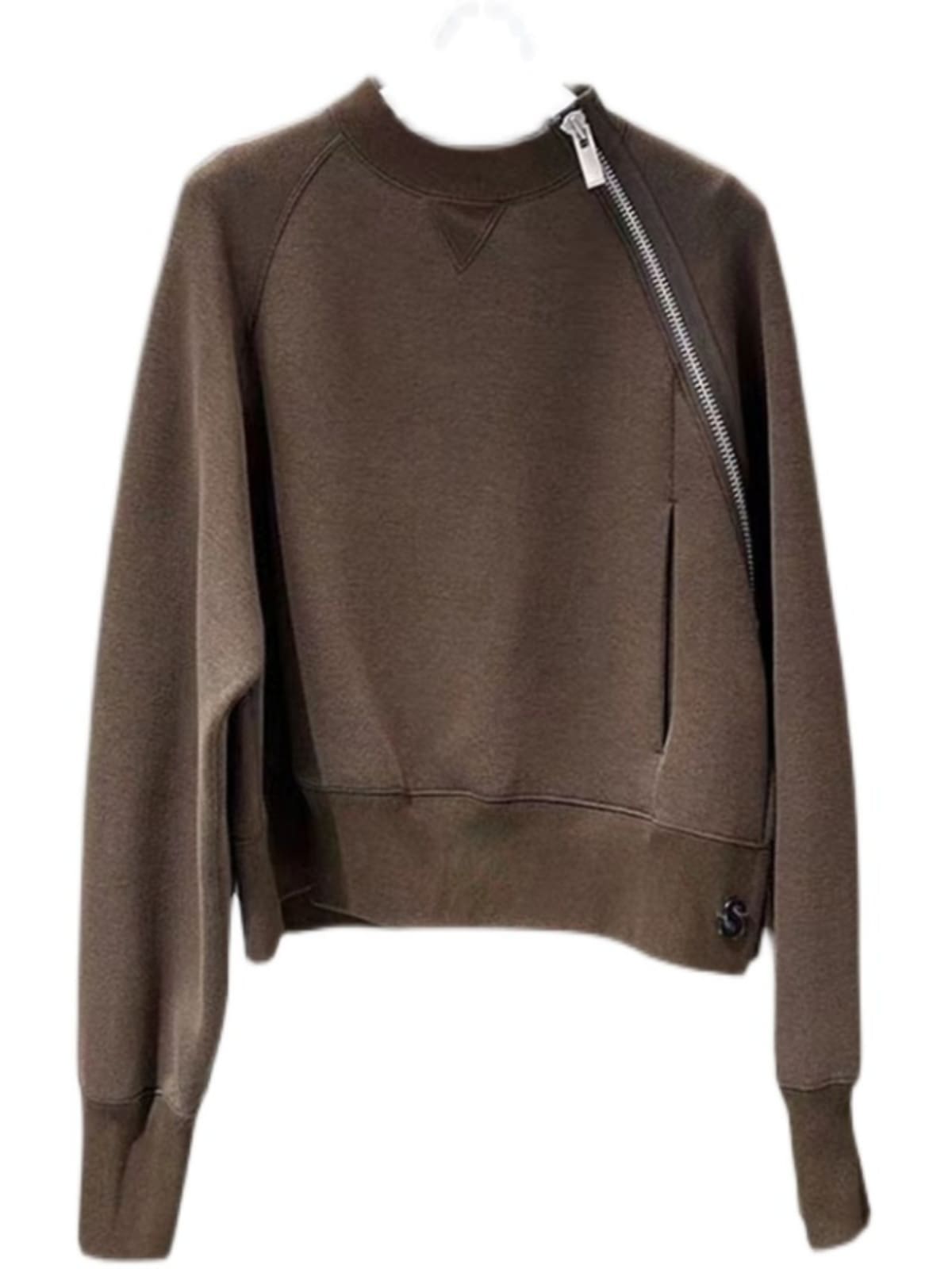 Fog Sacai Solid Color Round Neck Sweatshirt
