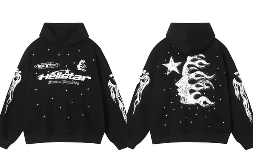 H*lst*r letter printed hooded pullover 4 colors